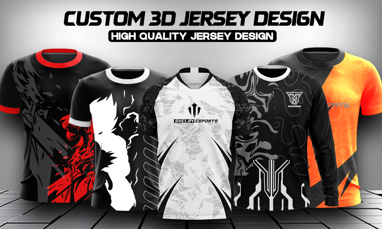 I will design a 3d sports or esports jersey and apparel